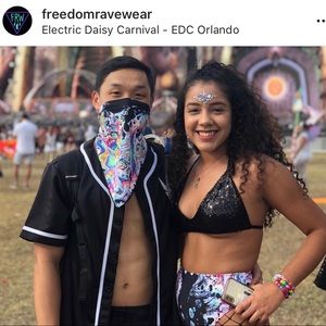 SOLD ‼️ Acid Sky Bandana - Freedom Rave Wear